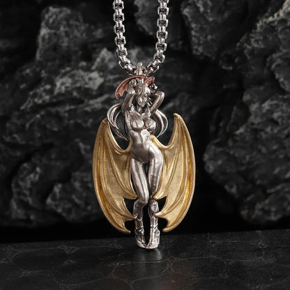 Vintage Gothic Totenkopf Jesus Kreuz Anhänger Halskette Katholischer Schmuck für Männer Punk Religiöse Amulett Halskette