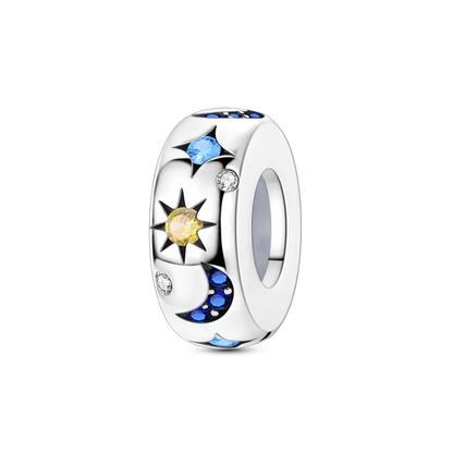 Original-Charm-Perle aus 925er-Sterlingsilber mit eingelegtem Zirkonium, Schleife, Liebesherz, Ballon-Anhänger, passend für Armbänder, DIY-Schmuckmarkierung