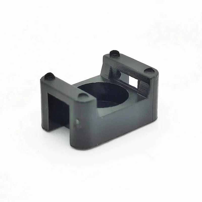 100 Stück Kabelbinder-Halterung, Kabelbefestigungssattel, Kabelklemme, Kabelorganisator, Drahtclip-Halter mit Schraubenlöchern HC-1 HC-2 HC-4