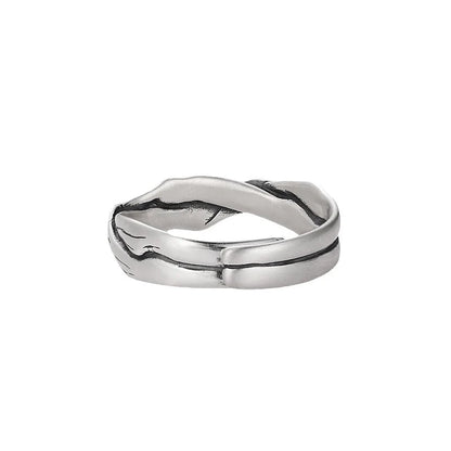 Vintage Kiefer Zypresse Baum Muster Ring Männlichen Schmuck Einstellbar Trendy 925 Silber Ring Für Männer Zeigefinger Zubehör