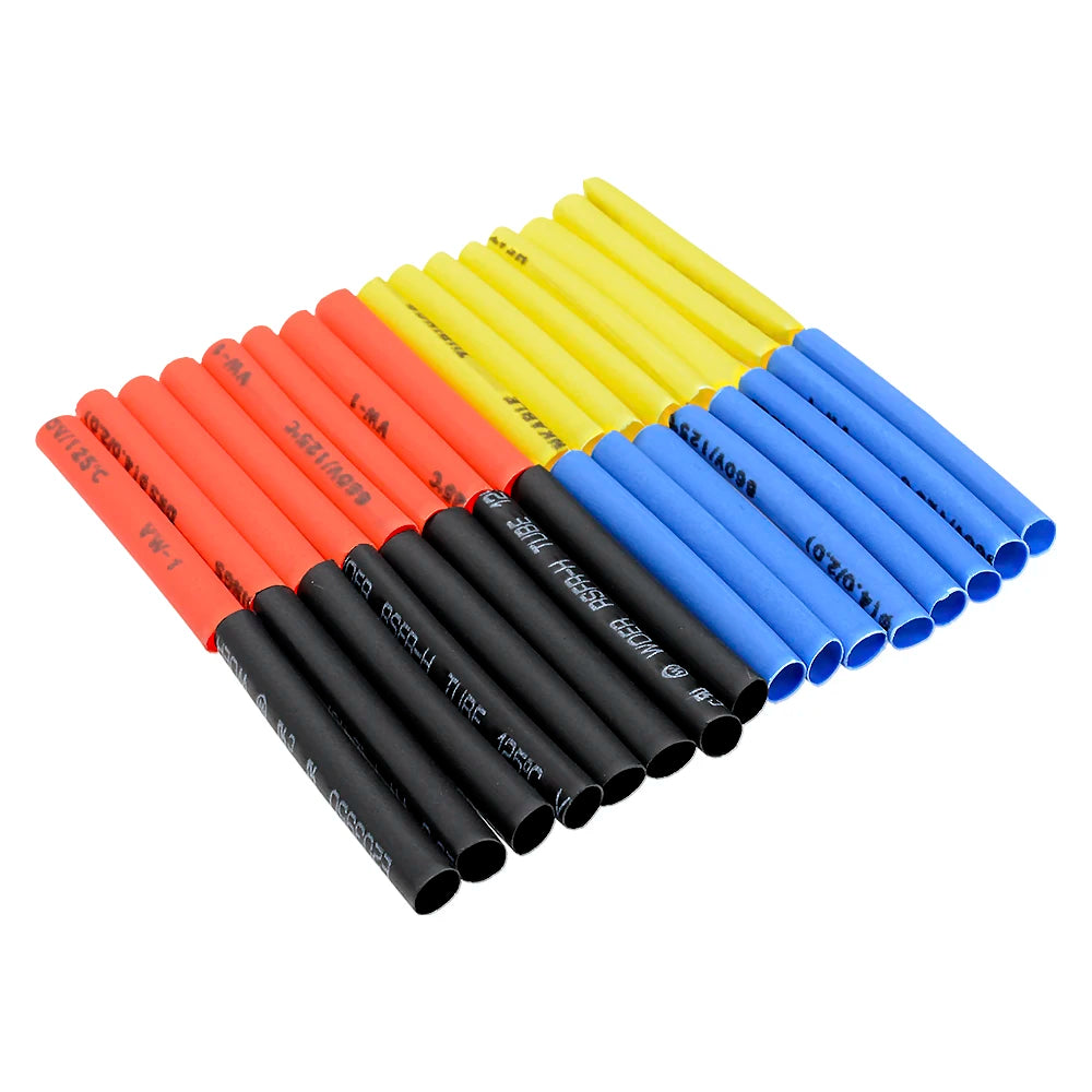 328 Stück 2:1 Schrumpfschlauch Wrap Wire Cable Isolierter Schlauchschlauch Set Polyolefin Schrumpfsortiment Kit 8 Größen 5 Farben