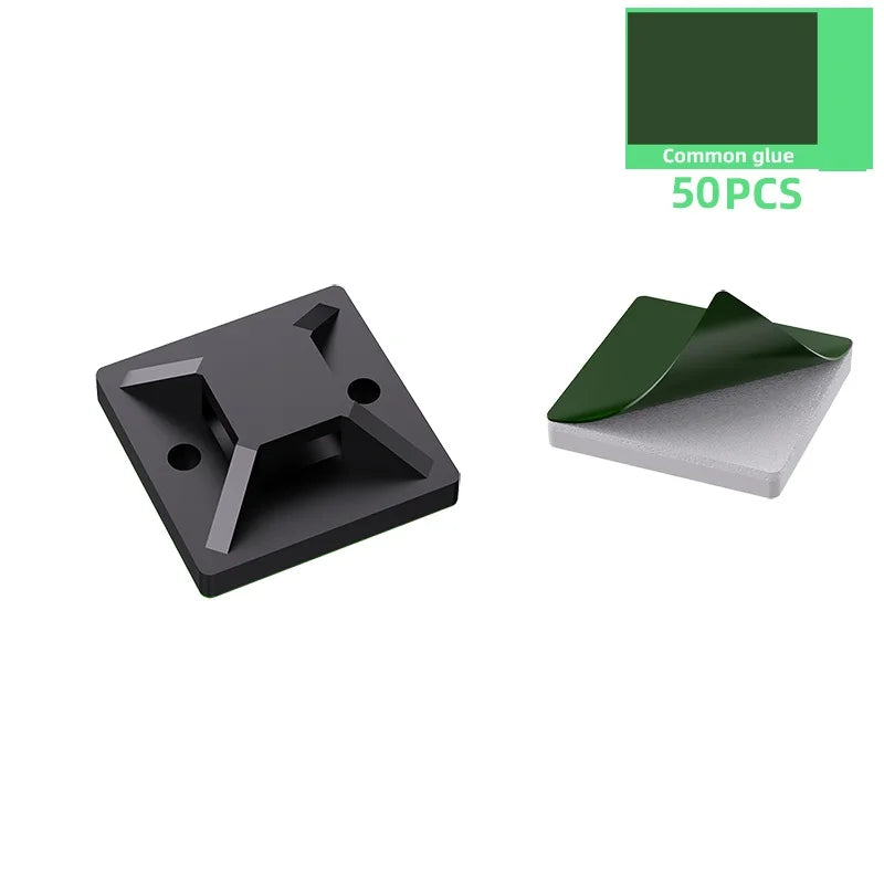 50/100/150 Stück selbstklebende Nylon-Kabelbinder zur Befestigung von Drähten, Organizer, Fixierer, einfaches Kabelmanagement-System, wiederverwendbar, langlebig