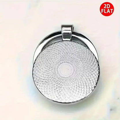 Modischer neuer 2D Yin Yang Koi runder Glas-Schlüsselanhänger, Glücksanhänger, modische Tasche und Autoschlüssel-Dekoration, Weihnachtsgeschenk