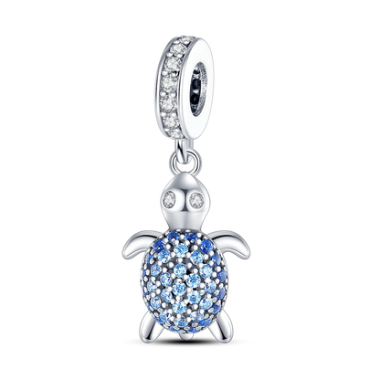 Charm-Anhänger aus Silber 925, blaue Serie, passend für Armbänder, Charms, DIY, originelle Mode-Anhänger für Schmuckherstellung