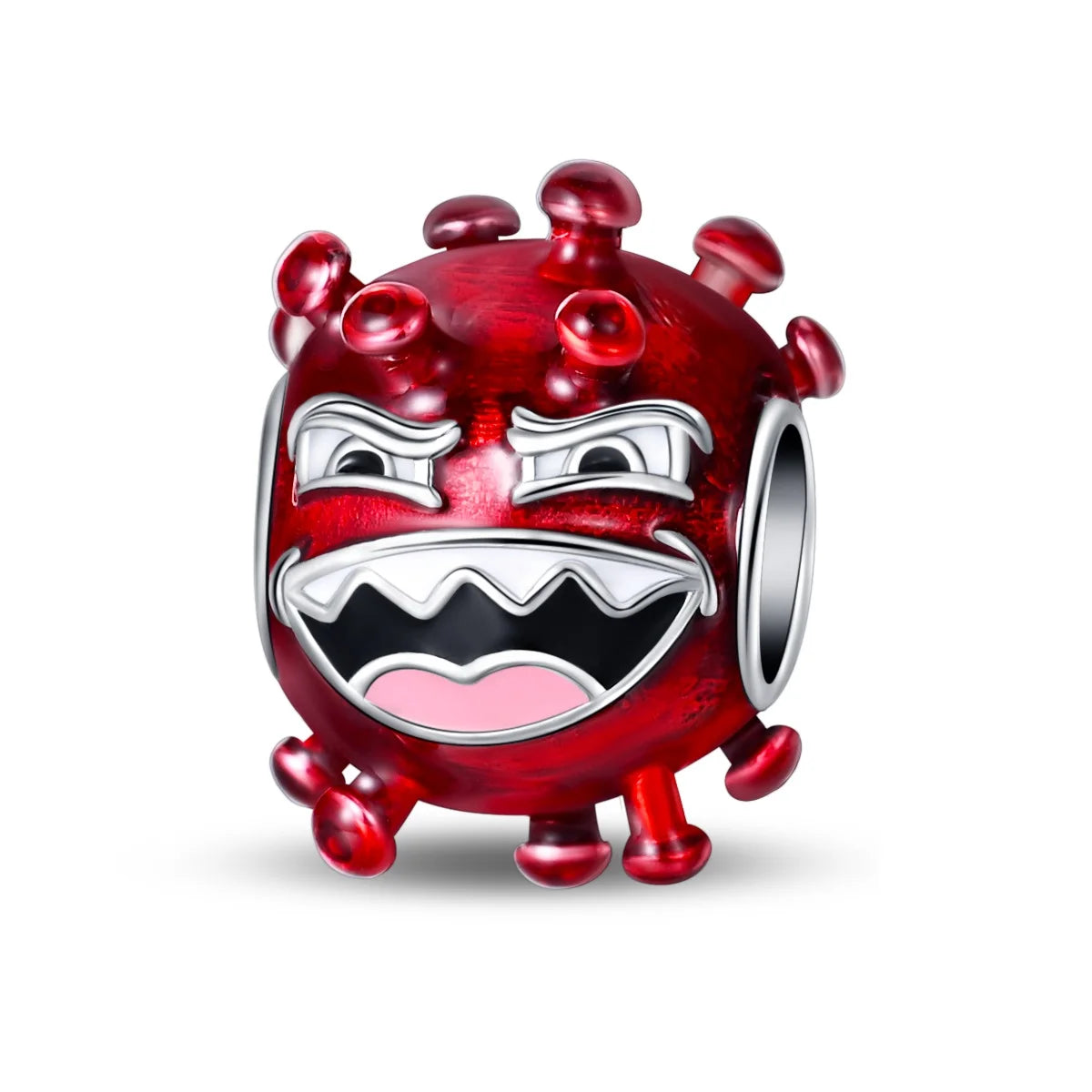 Rote Serie 925er Sterlingsilber Kamera Apfel Herzförmiger Koi Feuerwerkskörper Gott Reichtum Charm Passend für DIY Armband Halskette Partygeschenke