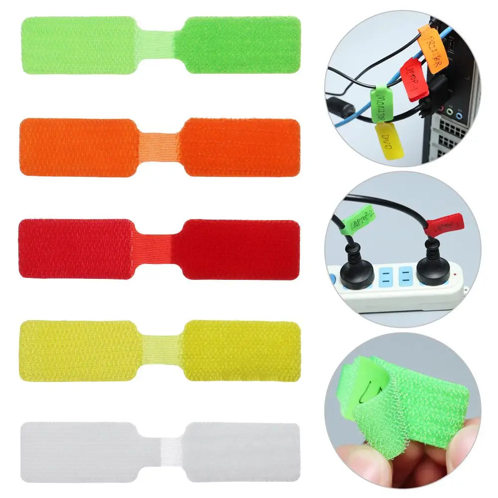 Nylon-Kabel kabel etiketten Riemen bunte beschreibbare Drahte ti ketten für elektrische Kabel organisieren die Kabel identifikation