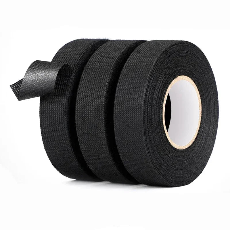 Elektrisches Isolierband, hitzebeständiges Kabelbaumband, 19 mm, Kabelbaum für Autos, Kabelbaum, Schutz, wasserdichtes Klebeband, Klettband