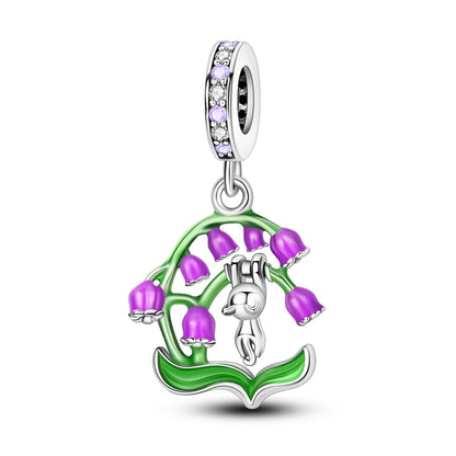 Sicherheitsketten aus 925er-Sterlingsilber, violette Serie, Schmetterling, Widder, Zwillinge, passend für Original-Armbänder, DIY-Schmuckherstellung, Geschenk für Frauen