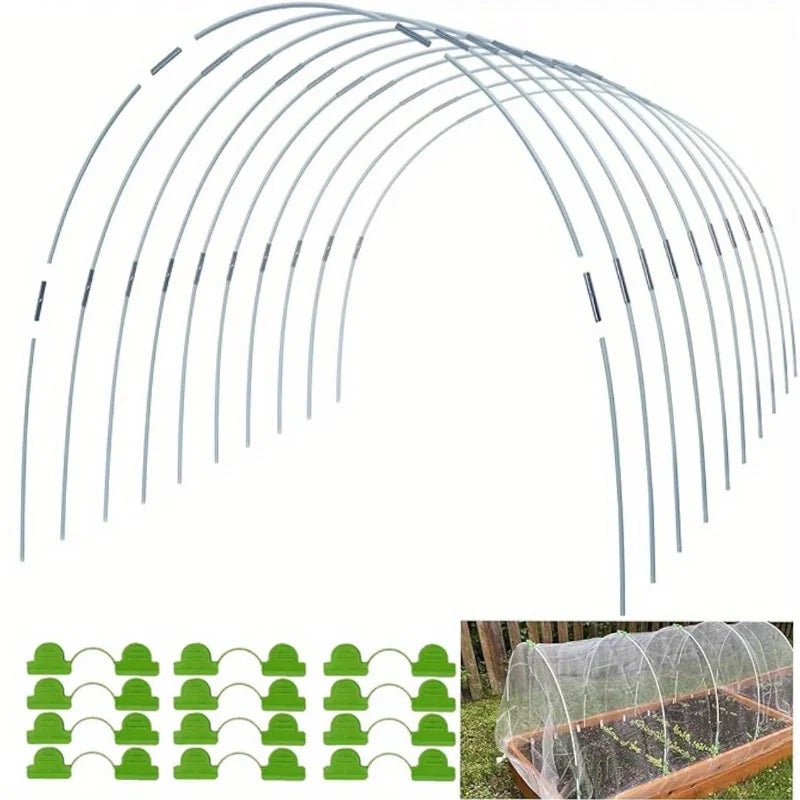 122/61 DIY-Gewächshaus, Gewächshauskreis, Gartenstoff, rostfreier Glasfaser-Stützringrahmen, Pflanzenstütze, Gartenbedarf