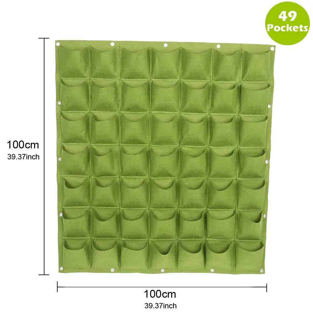 49 Taschen hängende Pflanz beutel, hängende vertikale Wand pflanzen pflanzen wachsen Taschen, Kräuter garten Pflanzer Outdoor Indoor wachsen