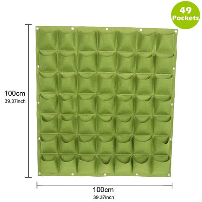 49 Taschen hängende Pflanz beutel, hängende vertikale Wand pflanzen pflanzen wachsen Taschen, Kräuter garten Pflanzer Outdoor Indoor wachsen