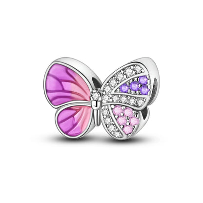 Neue 2025 925 Sterling Silber Charms Perlen Liebe Herz Rosa Original Charm Anhänger Fit Charm Armbänder DIY Schmuck Geburtstag Geschenk