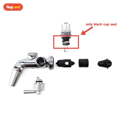 KegLand Black Cup Seal Silikon-O-Ring für Nukatap-Zapfhahn für Bier