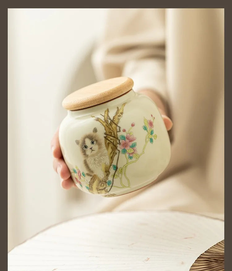 Ceramic pet urn, rabbit and cat urn, dog and cat accessories, "I Remember and Funeral" ash box, pet puppy enchantment boxes, cat accessories