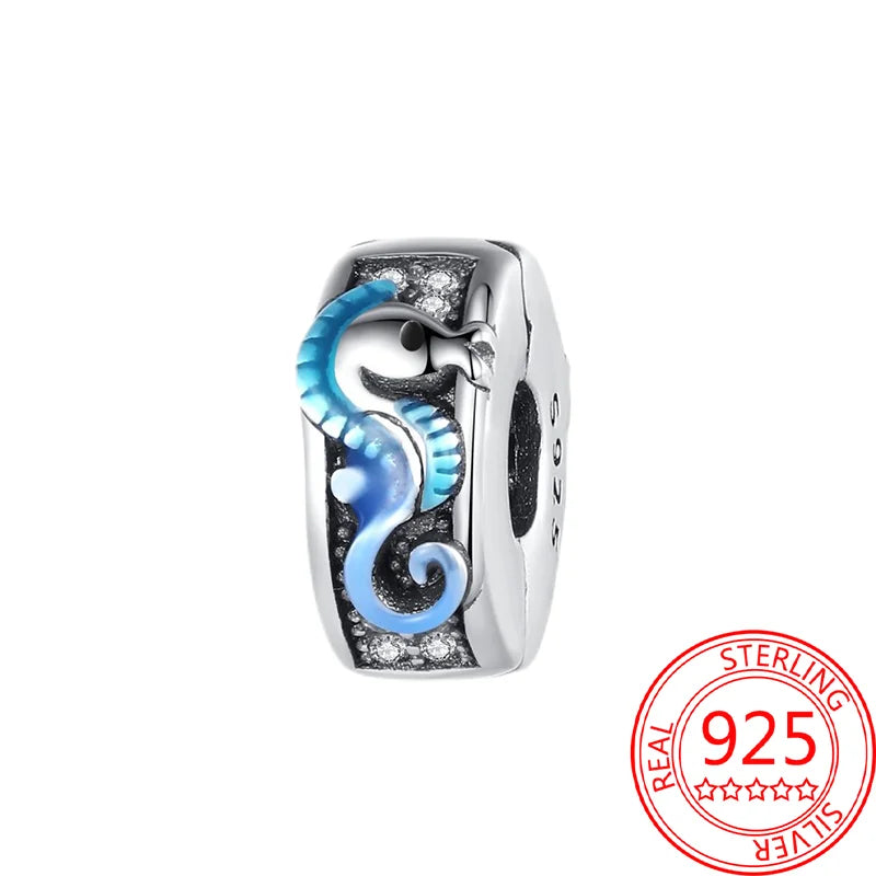 Sommer-Charm-Anhänger aus 925er-Sterlingsilber, Sea World Kingdom, Perlen für Charms, Original-Armband für Damen, Schmuckherstellung
