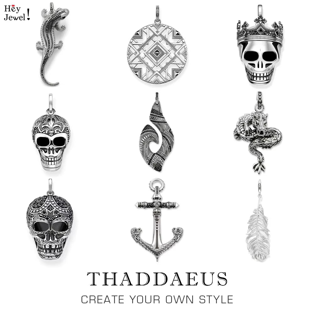 Anhänger Haken Maori Afrika Ornament Schädel Drachen Feder Eidechse Anker Ethnische Schmuck Europa Bijoux Geschenk Für Frau & Männer