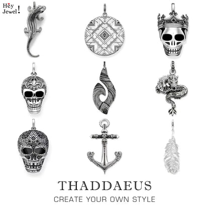 Anhänger Haken Maori Afrika Ornament Schädel Drachen Feder Eidechse Anker Ethnische Schmuck Europa Bijoux Geschenk Für Frau & Männer