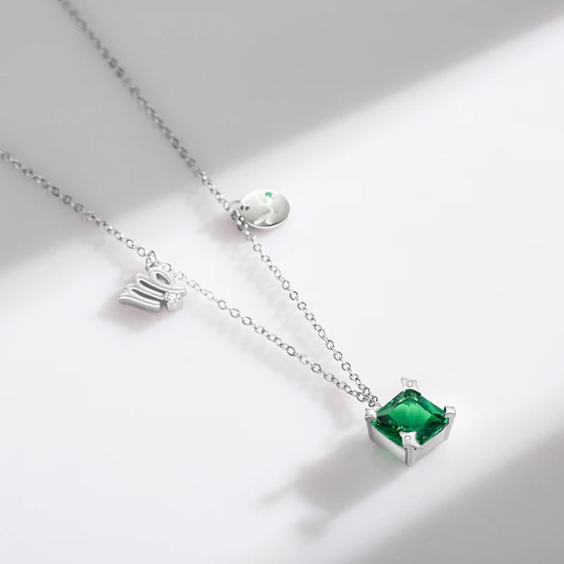 Modian 925 Sterling Silber Regenbogen Zirkonia Skorpion Geburts stein Sternzeichen Symbol Charme Anhänger Halsketten für Frauen edlen Schmuck