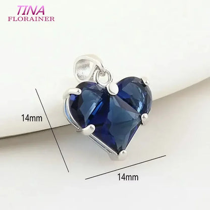 3PCS 14MM 14K Gold Farbe Messing mit Zirkon Herz Halskette Charms Anhänger Ohrringe Schmuck Machen Liefert Zubehör