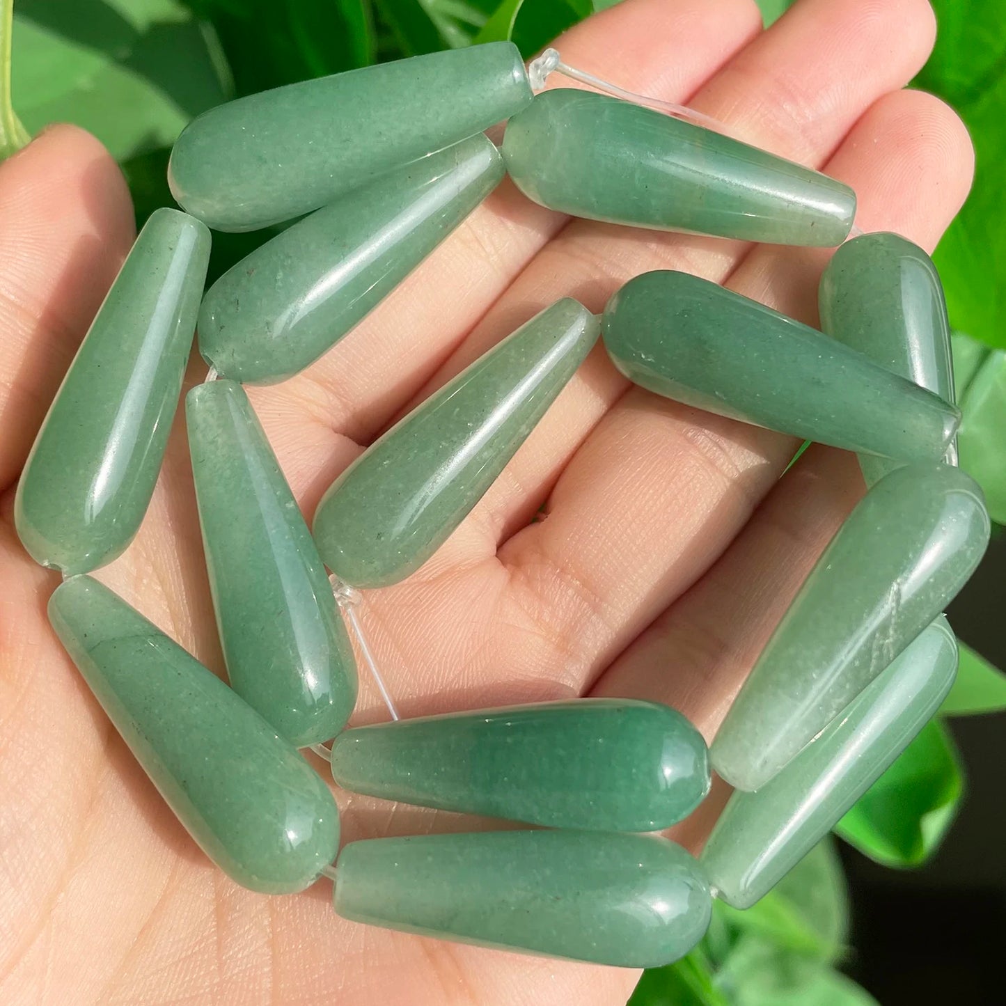 2 Stück natürlicher Wassertropfen aus echtem Stein, Indien-Achate, Labradorit, Tigerauge, Chalcedon, lose Perlen für Schmuckherstellung, DIY-Armband