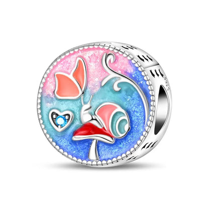 Malerei Kunst 925 Sterling Silber Verträumter Sternenhimmel Künstler Zeichenbrett Pinsel Schnur Fit DIY Armband Halskette Galerie Geschenke