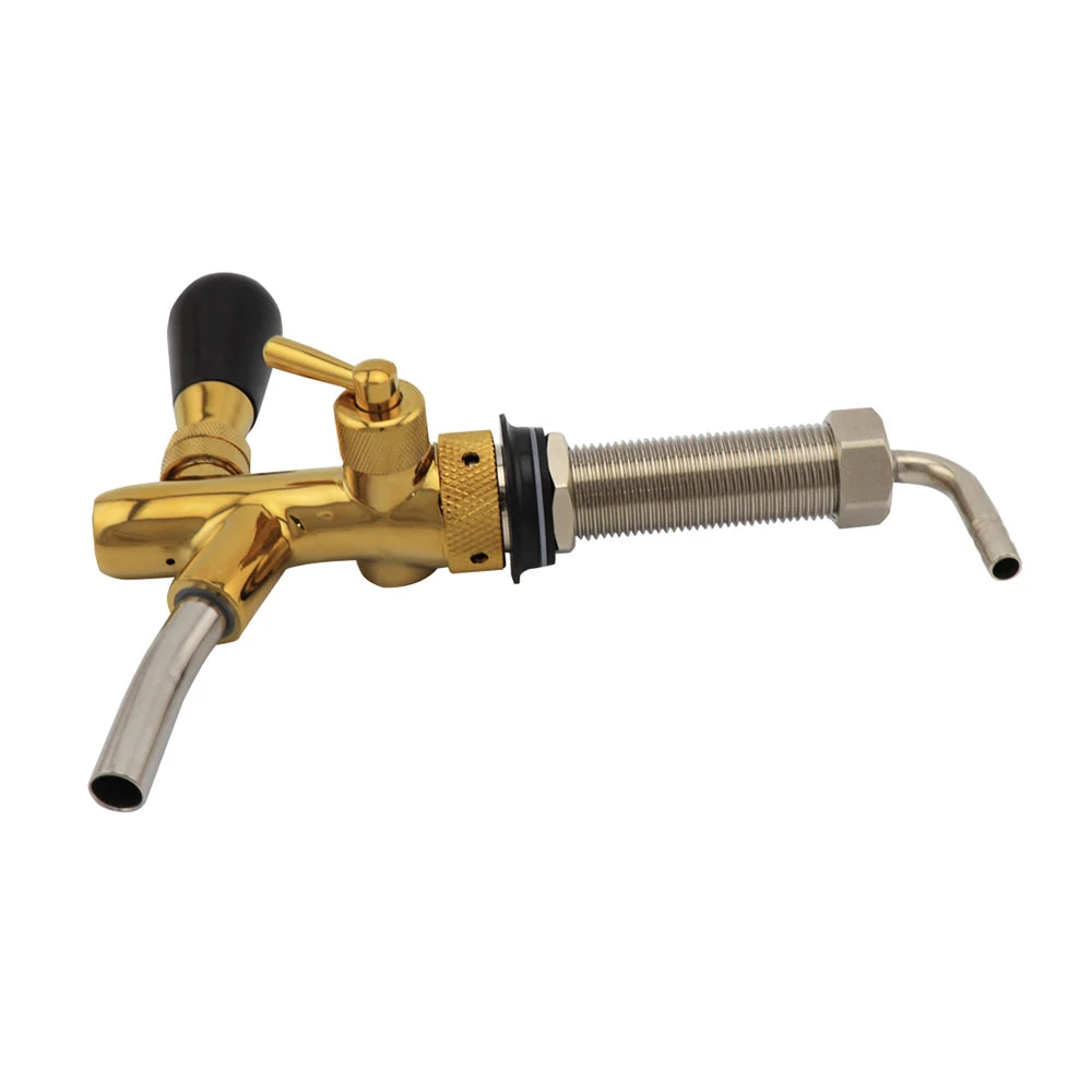 Einstellbarer Fassbier hahn mit Durchfluss regelung Ver chrom ung g5/8 Schaft Home Brew Bar Kegerator Biersp ender Zapfhahn