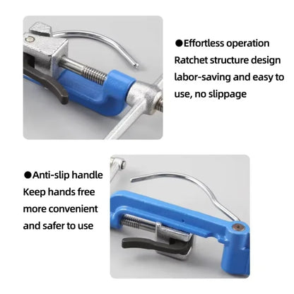 Schraube Typ Hand-gekröpft Bundle Tool Kabel Tie Gun Edelstahl Kabelbinder Zange für Breite 7,9-20mm Dicke 0,25-1,2mm
