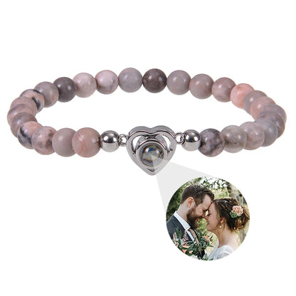 Custom bracelet with picture inside, personalized projection bracelets with photos, picture bracelet, personalized memorial gifts