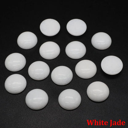 5 teile/los Natürliche Stein Cabochon Spacer 6 8 10 12 14 16 18 20 25mm Runde Cabochons Cameo für DIY Schmuck Zubehör