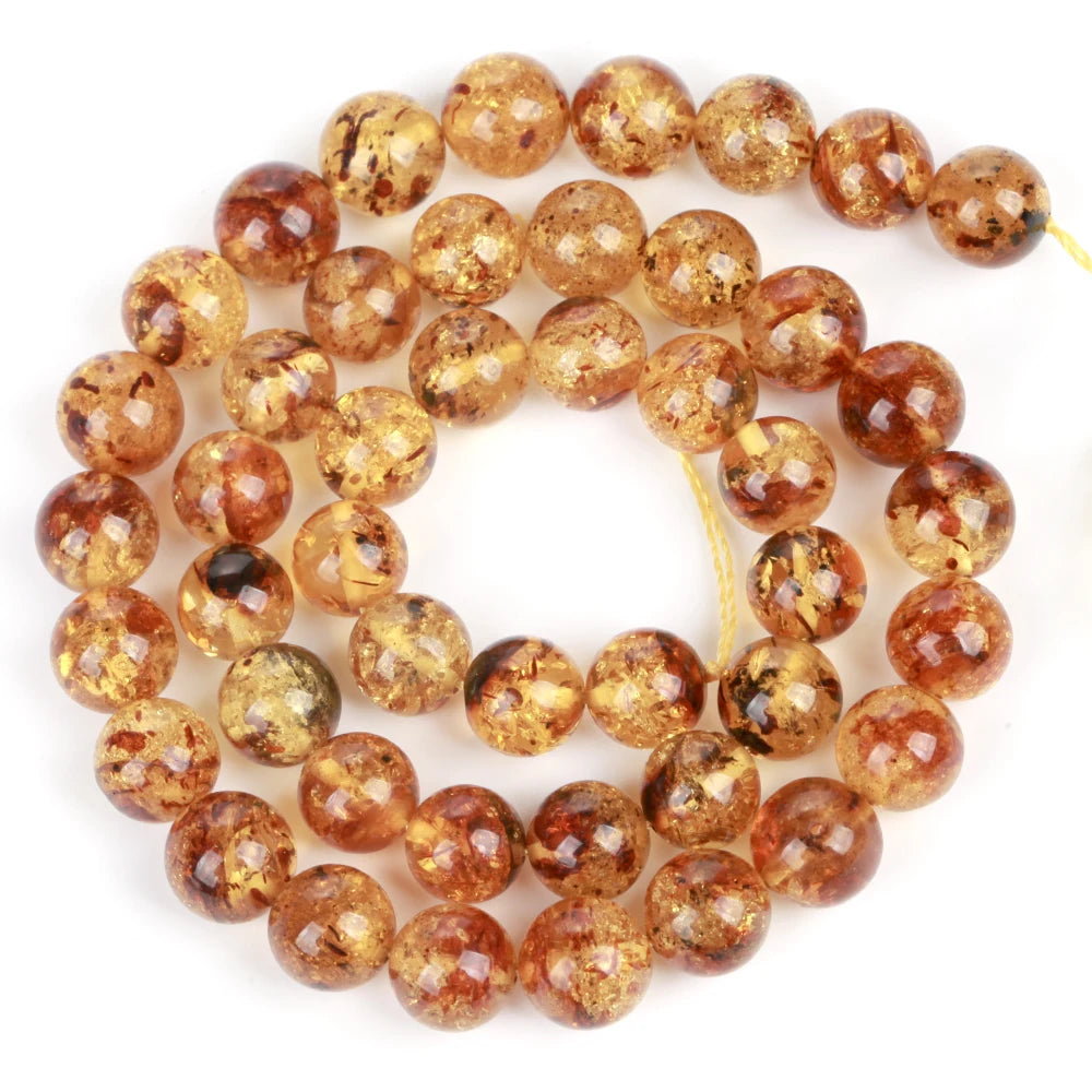 Natürliche Stein Bernstein Runde Unregelmäßige Chip Rohr Rondelle Platz Lose Perlen Für Schmuck Machen DIY Armband Zubehör 15"