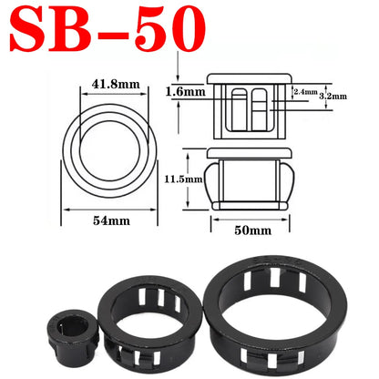SK SB-35/38/40/45/50/60 Panelmontage Nylon-Schnappverschluss-Kabeldurchführung Schutzrohr Kabel-O-Ring Lochstopfen Kabeldurchführung