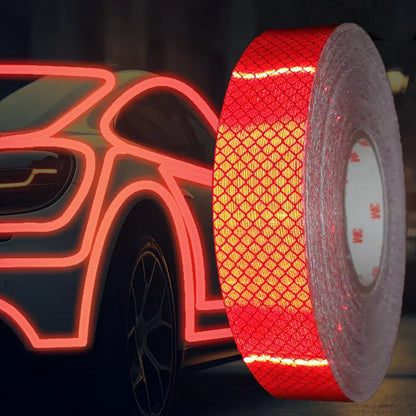 3M 4092 Red Diamond Grade Reflektierende Aufkleber Vollprismafolie Auto Fahrrad EV Sicherheitswarnstreifen