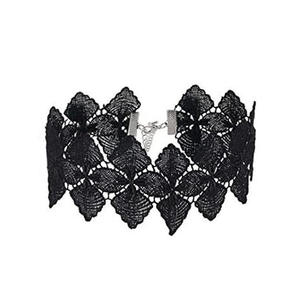 Neo-Gothic Punk Black Sexy Lace Necklace For Women Fashion Retro Clavicle Chain Halloween Collar Choker Steampunk Gifts