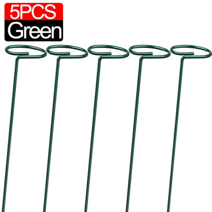 35/45/55 cm Gartenstütze Pfahlring Metall Gartenpflanzenstütze Einzelstamm Strauchhalter für Pflanzen Rose Blumen Gemüse Rebe
