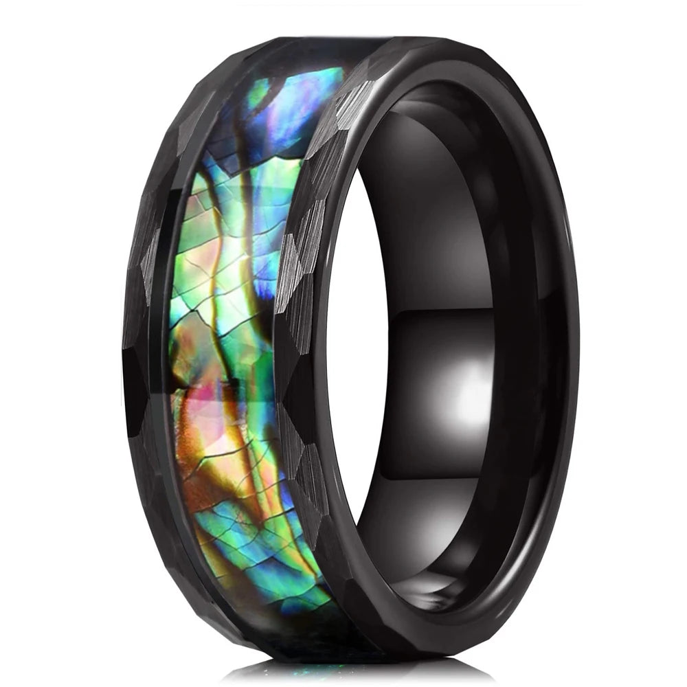 Mode Wikinger Baum des Lebens Edelstahl Abalone Muschel ringe für Männer Odin Norse Wikinger Runen ringe Retro Amulett Schmuck Geschenk