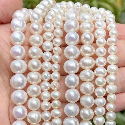 Natürliche Süßwasser perlen Perlen hochwertige unregelmäßige Form Punsch lose Perlen für Schmuck machen DIY Halskette Armband