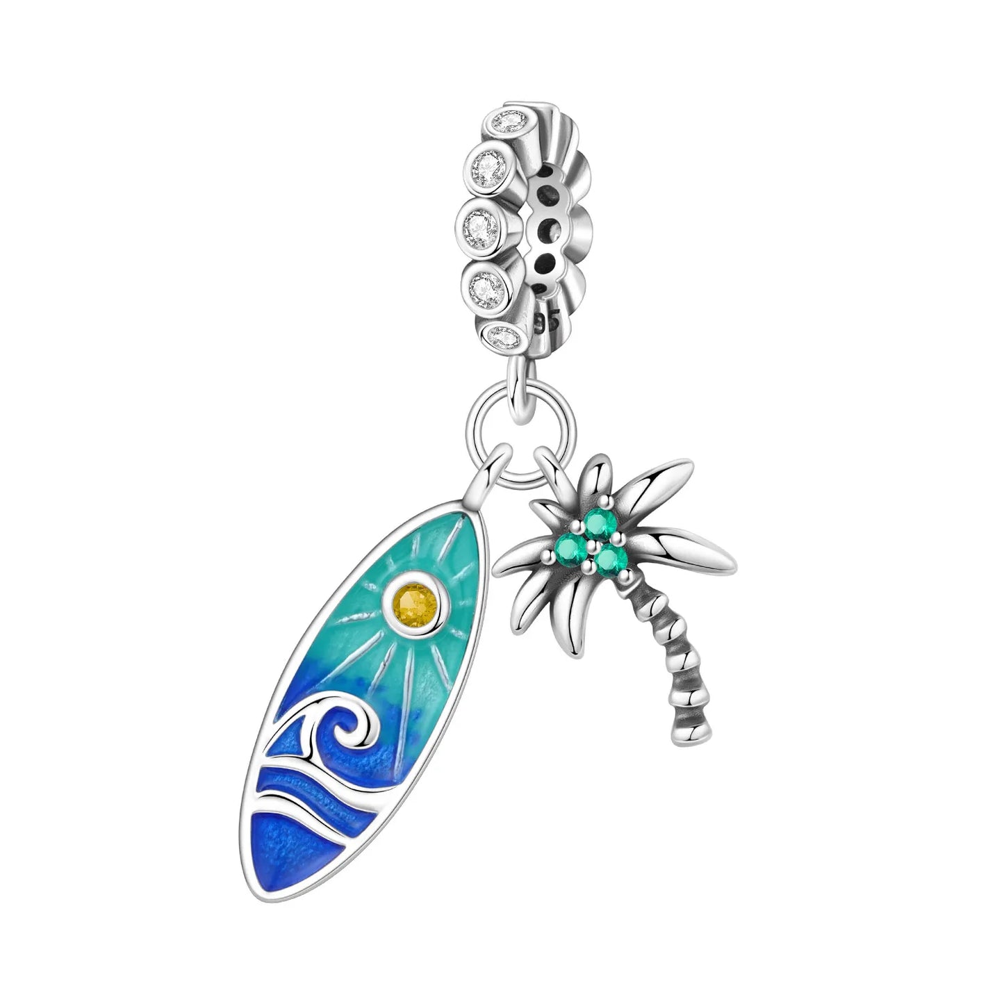 Ocean Series 925er Sterlingsilber, Wal, Schildkröte, kleiner Fisch, Qualle, Delfin, blauer Charm, passend für DIY-Armband, Halskette, Party-Schmuck