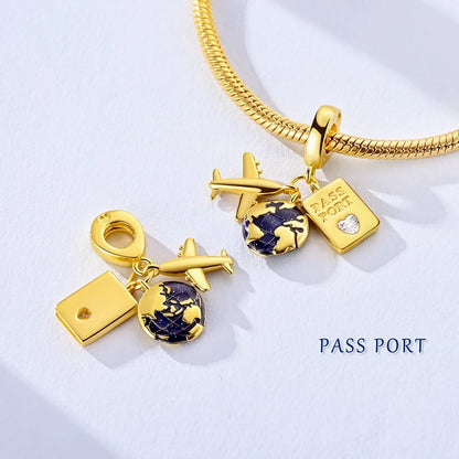 Original-Charm-Perlen aus 925er-Sterlingsilber, leuchtender, leuchtender Glühwürmchen-Schmetterlings-Anhänger für Armband-Charm-Schmuck