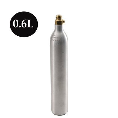 0,6 l 0,64 kg leerer CO2-Gasflasche mit TR21-4-Ventil, Aluminium-Soda-CO2-Tank, kohlensäurehaltiges Wasser, Getränke-Nachfüllung, Soda-Maker, Homebrew