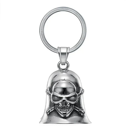 Vintage Christian Jesus Kreuz Glocke Anhänger Motorrad Glocke Halskette Punk Biker Religiöser Exorzist Glücksschmuck für Herren
