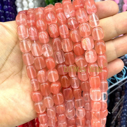 Natürliche Stein 8x12MM Unregelmäßige Raw Grün Taiwan Jade Jaspis Lose Spacer Perlen für Schmuck Machen Diy Armband zubehör 15''