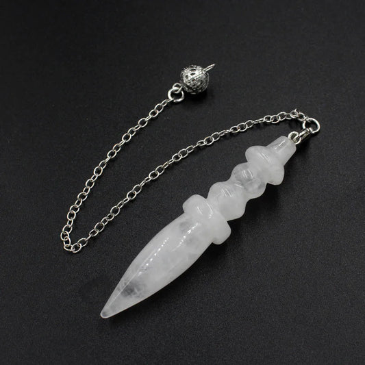 Naturstein heilsteine Anhänger ägyptischen Kristall Pendel für Weissagung Wünschelrute Reiki rosa klar Quarz Amethysten obsidian rosenquarzschwarz Onyx Pendel edelstein anhänger kristall anhänger amulett x130