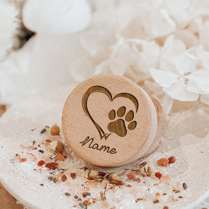 Personalisierte benutzerdefinierte Name Holzschnitzerei Tierhaar Aufbewahrungsbox Heimtierbedarf Hund sparen Zähne Gedenkboxen Haustier verloren Gedenkgeschenke