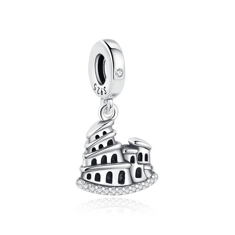 Original 100% 925 Sterling Silber Charm Bead Reise Taxi Motorrad Riesenrad Charms Fit Pandora Armbänder Frauen Diy Schmuck