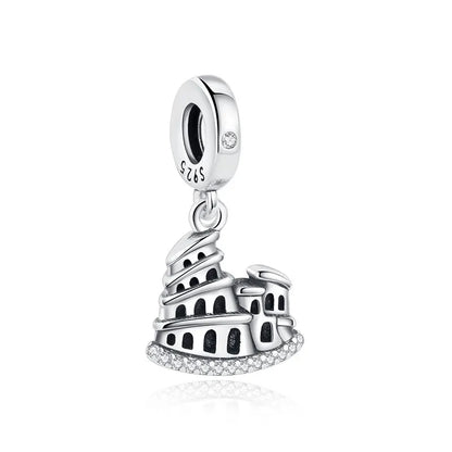 Original 100% 925 Sterling Silber Charm Bead Reise Taxi Motorrad Riesenrad Charms Fit Pandora Armbänder Frauen Diy Schmuck