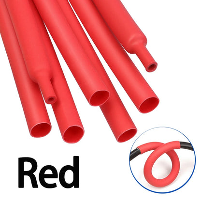 5 Meter 3:1 mit Kleber, doppelwandiger Schrumpfschlauch, 1,6–50 mm, bunter, mit Klebstoff ausgekleideter Polyolefin-Schrumpfschlauch ﻿ Kabelschutzhülle