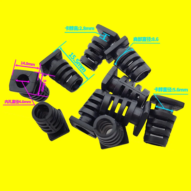 10 stücke 4,6/5,2/6mm Kabelverschraubung Stecker Gummi Zugentlastung Kabel Boot Schutz Draht Kabel Hülse power Tool Handy Ladegerät