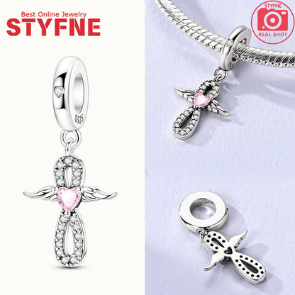 2025 S925 Silber Unendlichkeit Liebe Baumeln Charms Wie Schlange Verwickeln Perlen Fit Original Armband Diy Zubehör Edlen Schmuck Geschenke