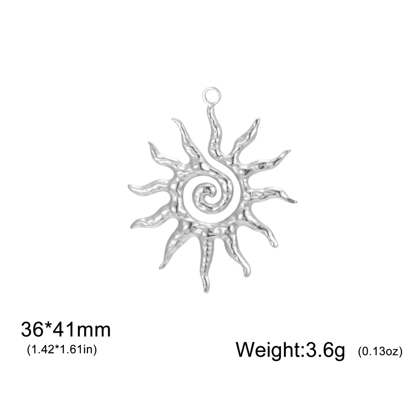 Teamer 3 teile/los Sonne Muster Charms Edelstahl Für Halskette Herstellung Von Schmuck Vintage Zubehör Gott Amulett Geschenk Neue 2026