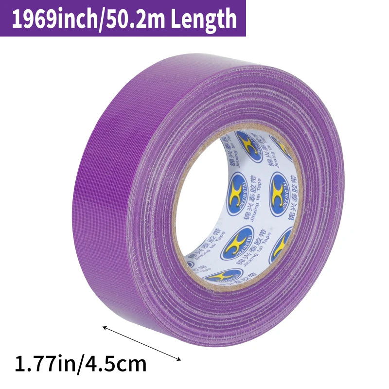 Hochleistungs-Stoffklebeband, 45 mm breit, 11 mil dick, wasserdicht, stark haftendes Stoffband für Reparaturen, DIY-Bastelarbeiten, mehrfarbig, 1 Rolle